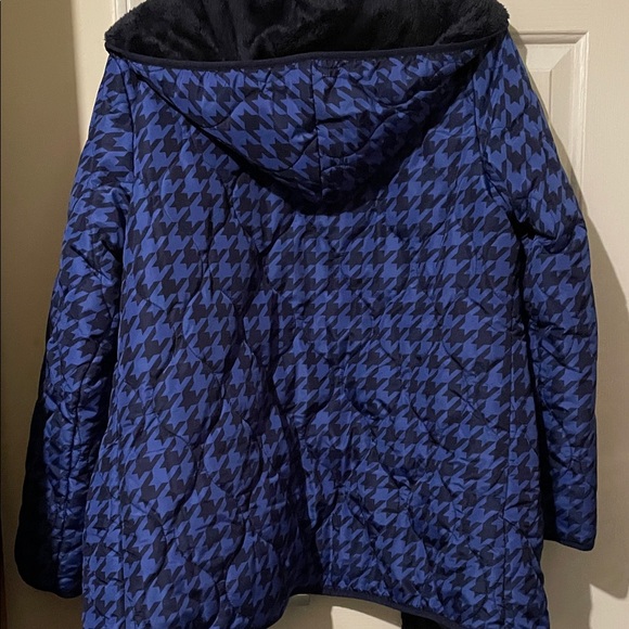**NWOT**Susan Graver Blue Houndstooth Ski Jacket - Picture 5 of 8